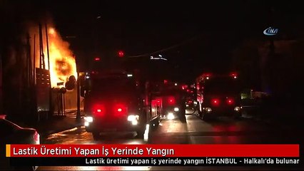 Lastik Üretimi Yapan İş Yerinde Yangın