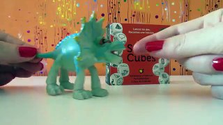 Dinosaurio de juguete Cuenta Cuentos con dados | Vídeos de dinosaurios para niños