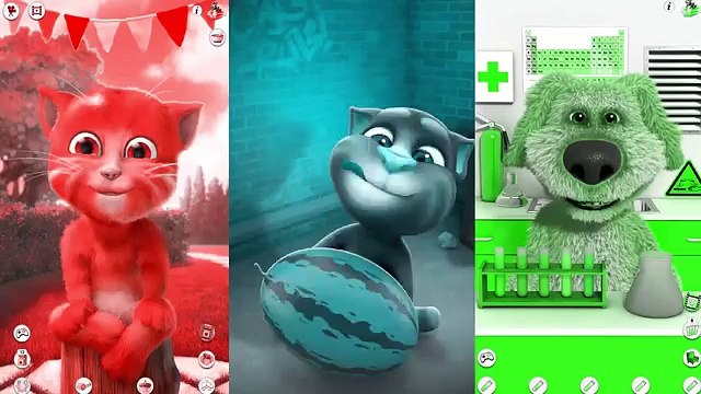 Learn Colors with My Talking Angela Talking Ginger | | Kids Fun Nursery Rhymes