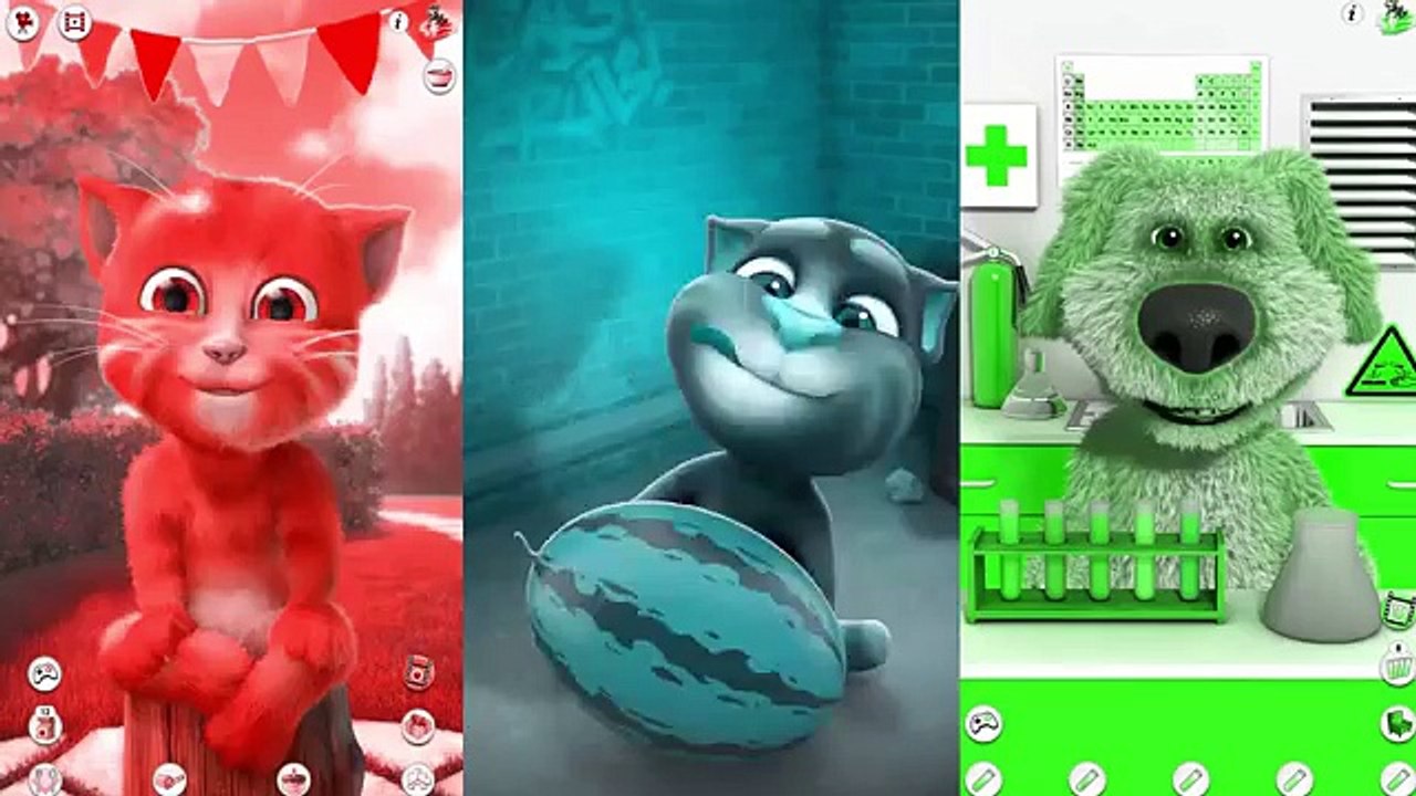 Learn Colors with My Talking Angela Talking Ginger | | Kids Fun Nursery Rhymes