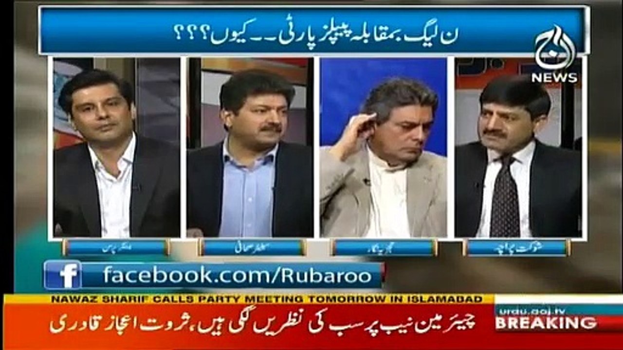 نواز شریف کوئی دودھ پیتے بچے ہیں جو کسی مشیر کے کہنے پہ انہوں نے آصف زرداری سے ملاقات نہیں کی؟ حامد میر