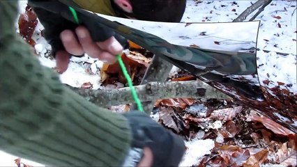 NEW! How to make a Winter Survival Shelter - Mountain Hut - Solo Bushcraft / Survival Overnight
