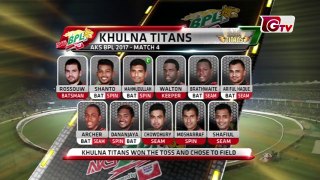 Khulna Titans vs Dhaka Dynamites Highlights _ 4th Match _ BPL 2017
