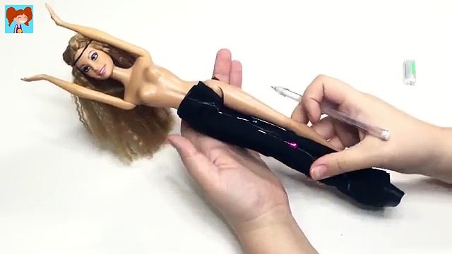 Barbie Kolay Deri Pantolon Yapımı Kendin Yap Barbie Bebek Kıyafetleri Oyuncak Yap