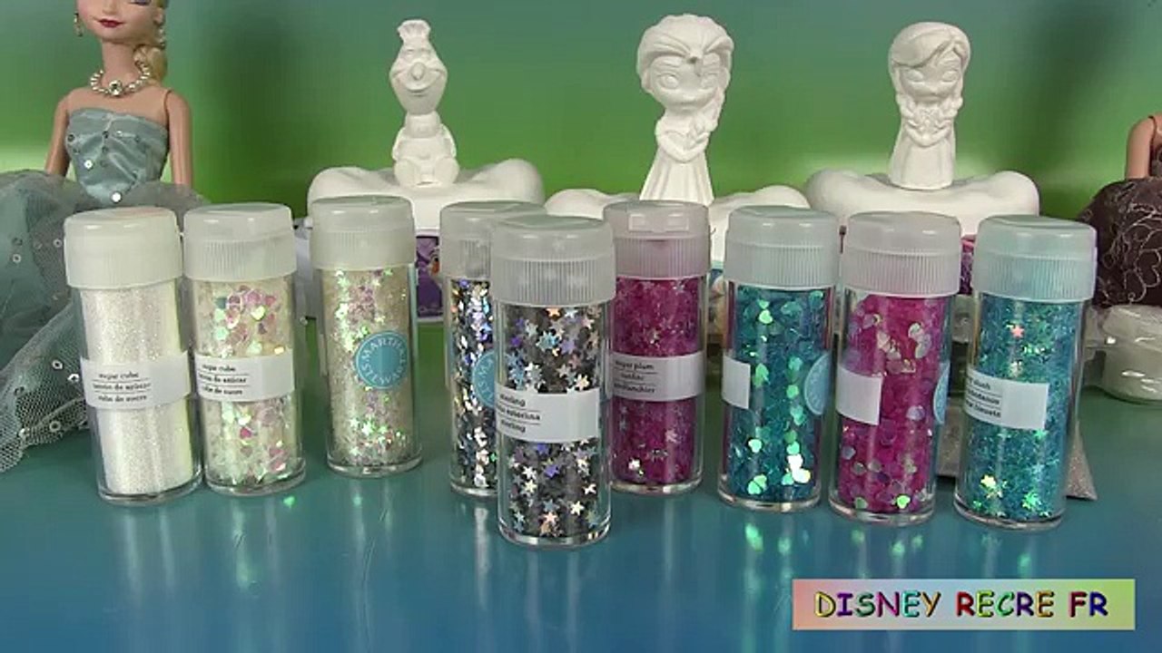 Frozen Glitter Globes Paint your own Dome Boules à neige Reine des neiges