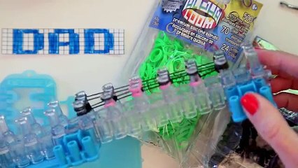 Dad Charm on Rainbow Loom or Alpha Loom