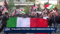 i24NEWS DESK | Italians protests new immigration bill | Sunday, November 5th 2017