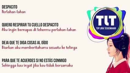 Despacito - (J.Fla Cover) Luis Fonsi | Lyrics dan Terjemahan Indonesia