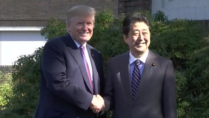 日 도착 트럼프 아베와 골프 회동...대북문제 논의 / YTN