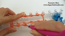 Rainbow Loom Pumpkin 3D mini Charms - Halloween-How to loom bands tutorial