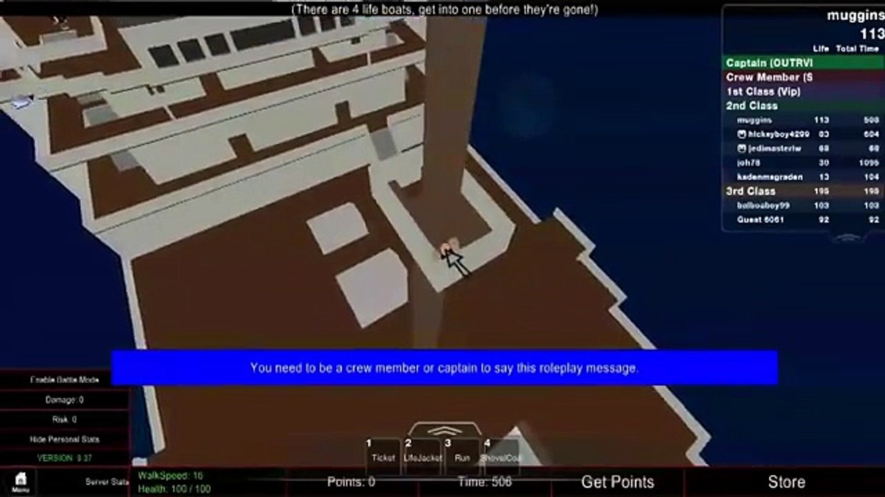 Roblox -Titanic- W/ Alex & Laurence Part 1 Cracked In Half