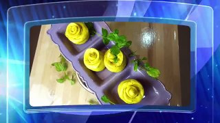 黃金玫瑰花饅頭-水煎法 南瓜饅頭 慢磨機實驗 全食物 烹飪教學