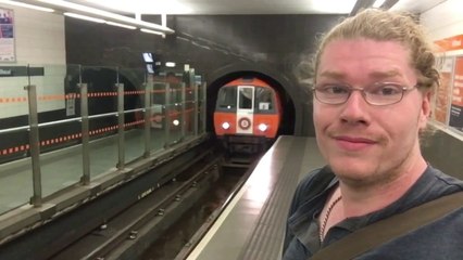 WORLDS SMALLEST subway TRAIN Glasgow Scotland