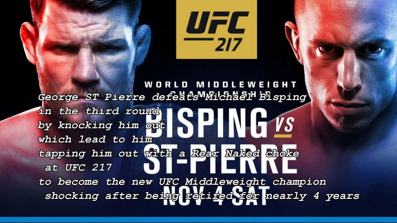My reaction of GSP Defeating Michael Bisbing at UFC 217