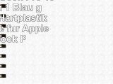 GMYLE Macbook Pro 13 hülle 3 in 1 Blau gummierte HartplastikSlimTasche für Apple Macbook