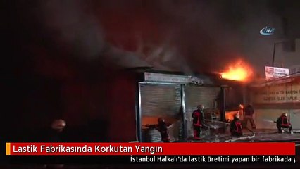 Lastik Fabrikasında Korkutan Yangın