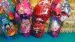 5 huevos sorpresa gigantes de Prodigiosa Ladybug Peppa pig Barbie Hello Kitty y Micky Mouse