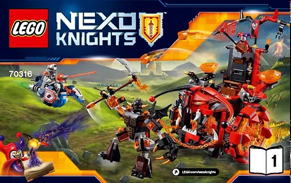 2016 Lego Nexo Knights Jestros Evil Mobile instructions 70316