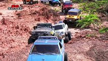 17 Scale RC Trucks Offroad Adventures AEV Jeep Brute TF2 hilux Defender 110 Hummer - Part 2