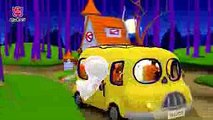The Spooky Bus (3D)  スプーキーバス  Halloween Songs  ハロウィンソング  ピンキッツ英語童謡
