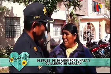 Reencuentro de hermanos: Fortunata y Guillermo se abrazan tras 20 años