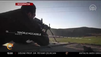 Teröristlerin sığınakları imha edildi