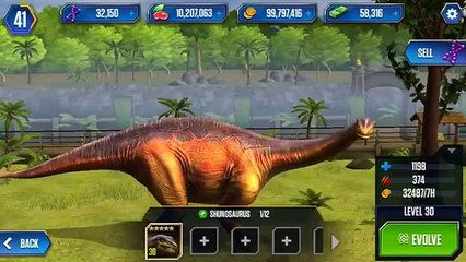 SHUNOSAURUS LEVEL 40 - Jurassic World The Game