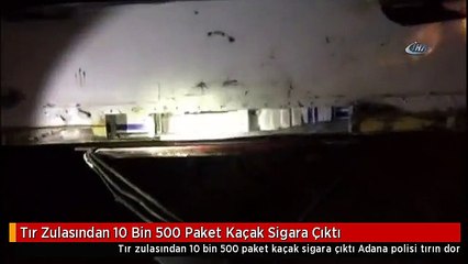 Tır Zulasından 10 Bin 500 Paket Kaçak Sigara Çıktı