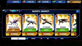 NEW VIP PLOTOSAURUS MAX LVL 40! - Jurassic World The Game - *NEW VIP AQUATIC CREATURE* HD