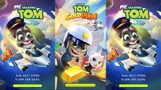 Talking Tom Gold Run Super Tom Vs My talking Tom Go to 11 country/Gameplay make for Kid #51