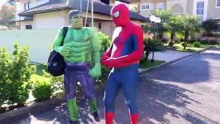Joker Girl vs Bad Baby Twins Body PAINT PRANK w/ Frozen Elsa Spiderman Hulk Real Life Superhero Fun