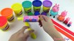 How To Make Giant Play Doh Ice Cream Popsicle Rainbow with Peppa Pig Family Toys DIY Surprise Toys