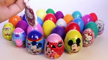 SURPRISE EGGS PEPPA PIG MICKEY MOUSE MINNIE MOUSE FROZEN PRINCESS PLAY DOH EGGS KINDER EGGS TOYS