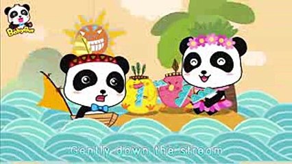 ♬Row Row Row Your Boat  ボートを漕ごう  赤ちゃんが喜ぶ英語の歌  子供の歌  童謡   アニメ  動画  BabyBus