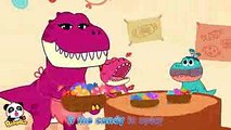 ♬ティラノサウルス キャンディーが大好き  きょうりゅうのうた  赤ちゃんが喜ぶ英語の歌  子供の歌  童謡   アニメ  動画  BabyBus