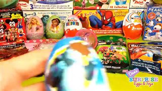 15 Kinder Surprise Eggs - Thomas & Friends Disney Planes Ben 10 and more