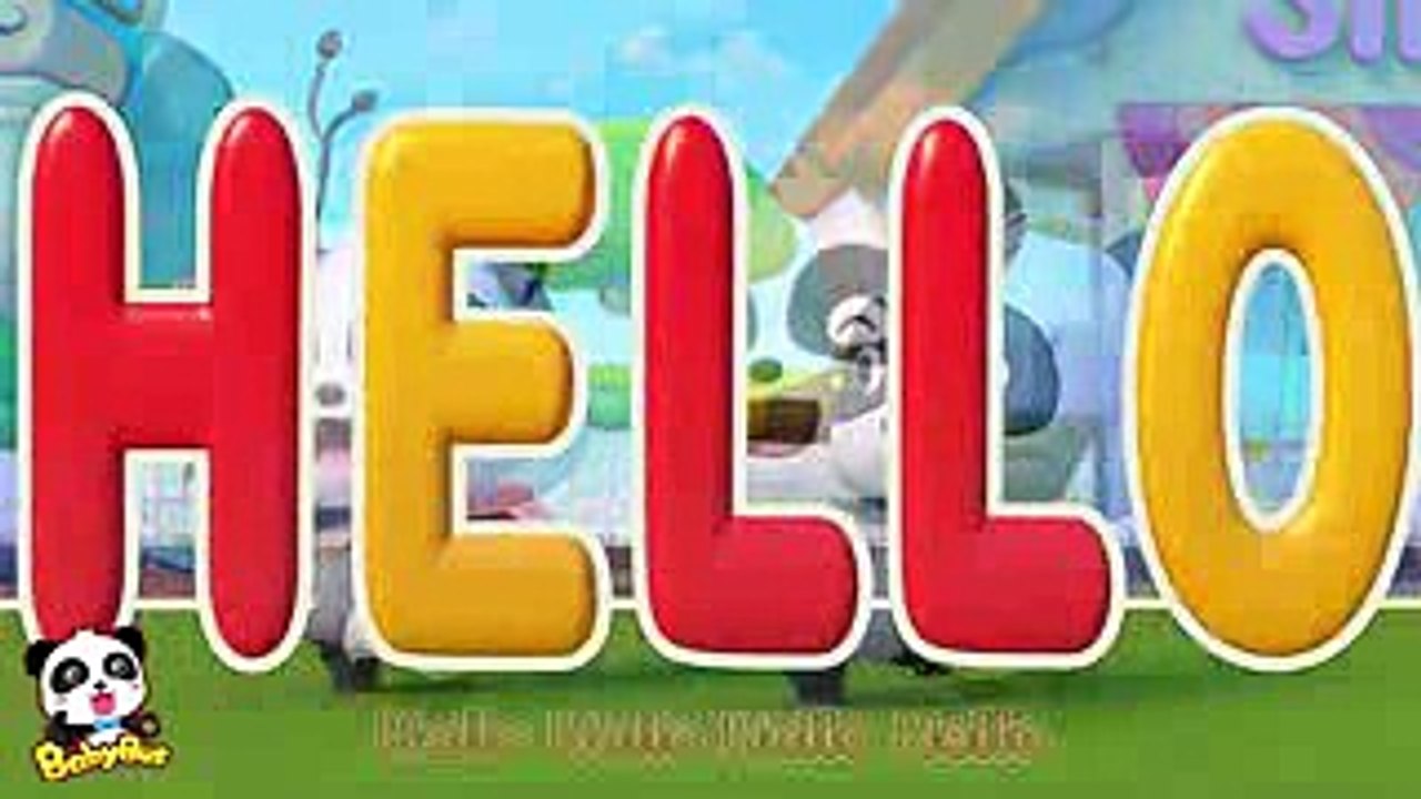 ♬Hello Song 3D  ハローソング  あいさつのうた  赤ちゃんが喜ぶ英語の歌  子供の歌  童謡  アニメ  動画  BabyBus