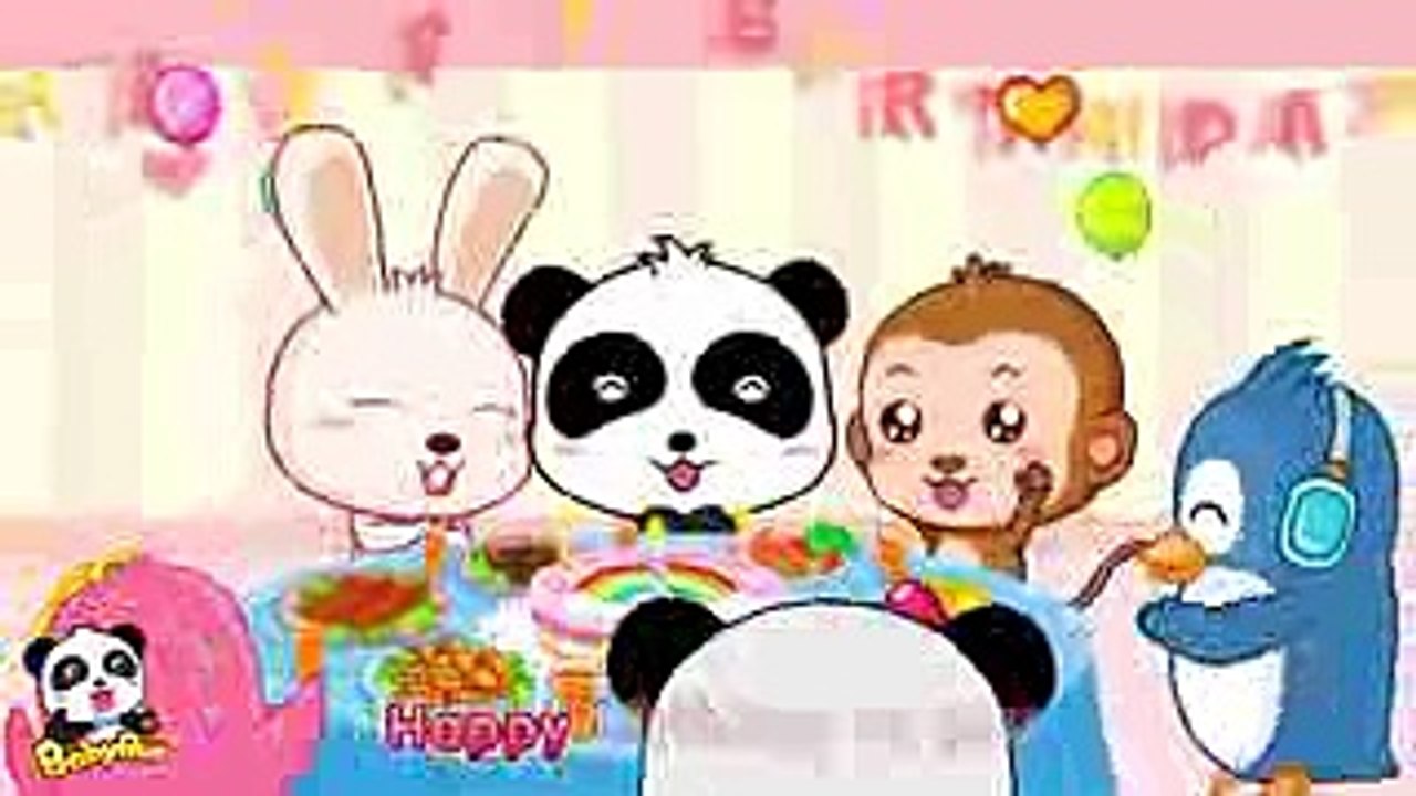 ♬happy birthday  お誕生日の歌  ハッピーバースデートゥユー   赤ちゃんが喜ぶ英語の歌  子供の歌  童謡   アニメ  動画  BabyBus