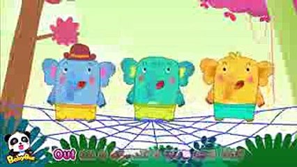 ♬One Elephant Went Out to Play  ぞうさんとくものす  マザーグース  赤ちゃんが喜ぶ英語の歌  子供の歌  童謡  アニメ  動画  BabyBus