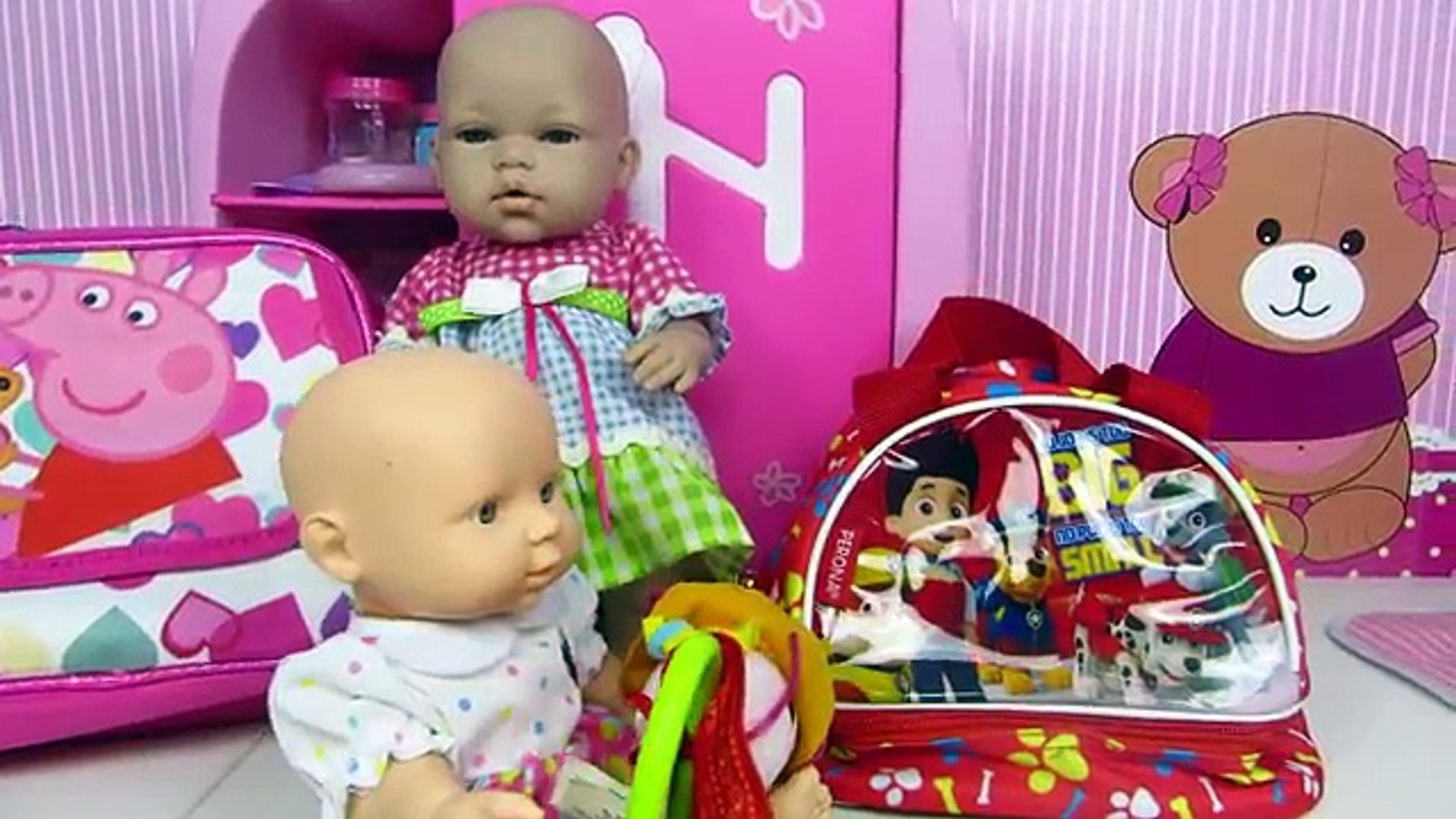 Hacemos la mochila de Peppa Pig de la bebé Ana para la guardería Nenuco Videos de juguetes – Видео Dailymotion