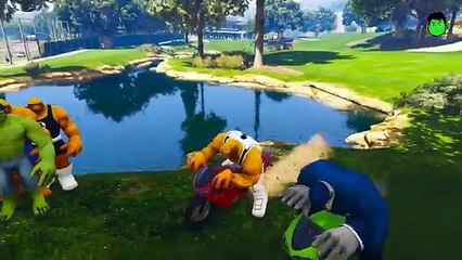 Learn Colors - Motorbike Cartoon for Superheroes Nursery Rhymes Kids For Songs Disney Colors Cars