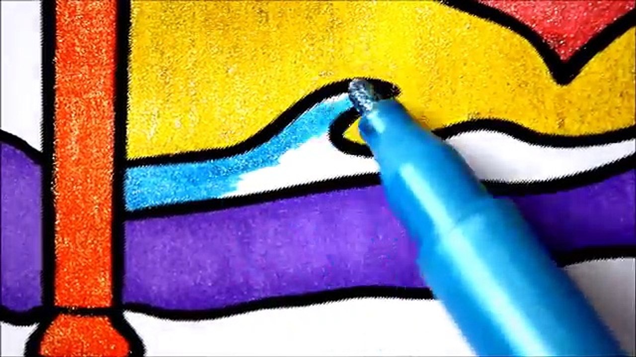 Girls Bed Coloring Pages l How To Draw and Paint Bed l Videos for Children l Brilliant Marker