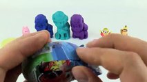 Play Doh Learning Colours Hello Kitty Spiderman Peppa Pig Ben And Holly Minions Kids Surprise Eggs