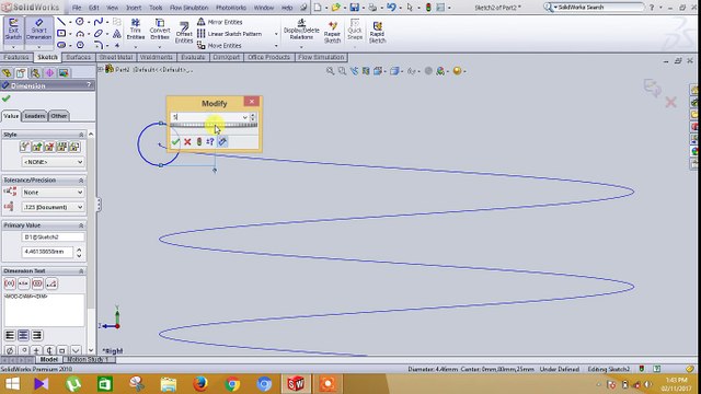 solidworks Helix spring