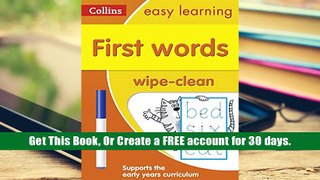 [Download]  First Words Age 3-5 Wipe Clean Activity Book (Collins Easy Learning Preschool) Collins