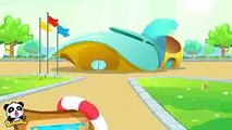 幼稚園の運動会  水泳大会 アニメ  パンダのスポーツ大会  赤ちゃんが喜ぶアニメ  動画  BabyBus