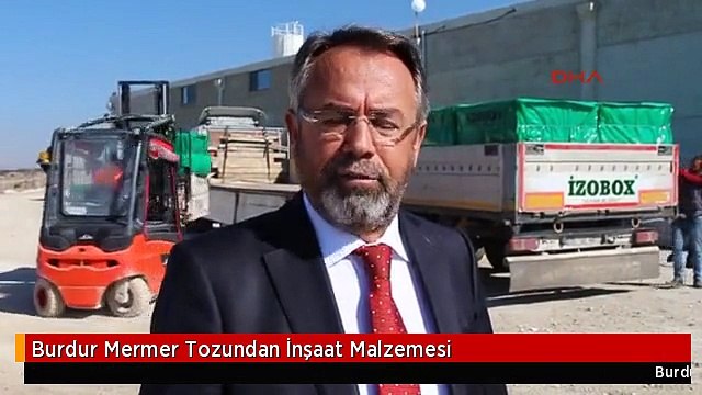 Burdur Mermer Tozundan İnşaat Malzemesi