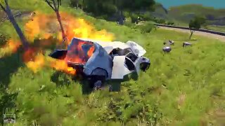 BeamNG.Drive - Crazy Cars Jumping & Total Destruction | Best Crashes Compilation
