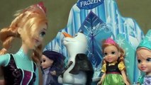 Anna and Elsa Toddlers Magic Sleep over Frozen Elsa Ice Castle Part 1 Mal and Evie Toddlers Playroom