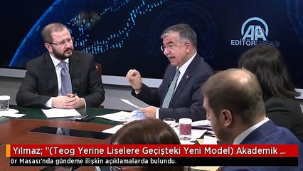Yılmaz: "(Teog Yerine Liselere Geçişteki Yeni Model) Akademik Çeşitlilik Sağlanacak"